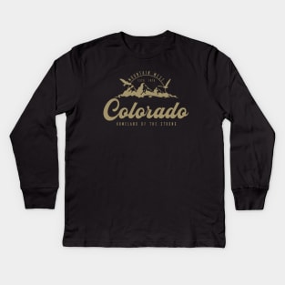 USA, Mountain states, Colorado Gold classic Kids Long Sleeve T-Shirt